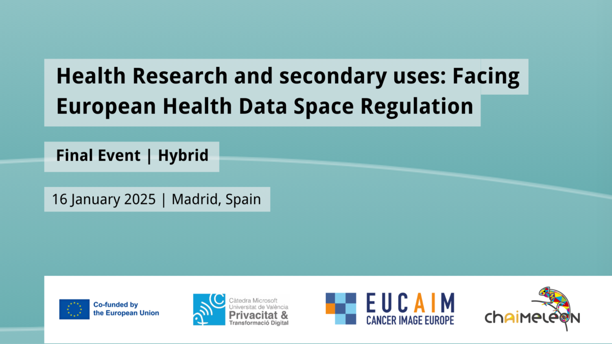 Health Research and secondary uses: Final Event