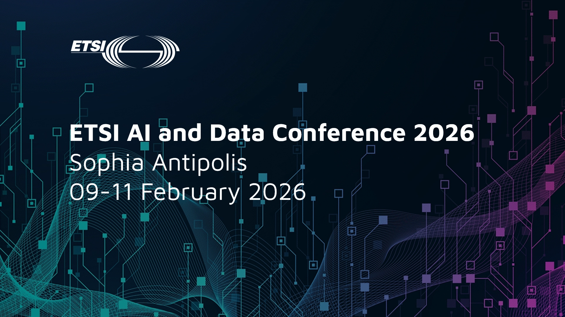 ETSI AI and Data Conference 2026 | Bringing AI and data together