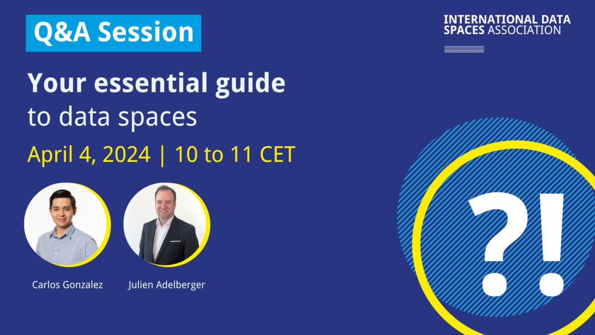 Q&A Session Webinar | Your essential guide to data spaces