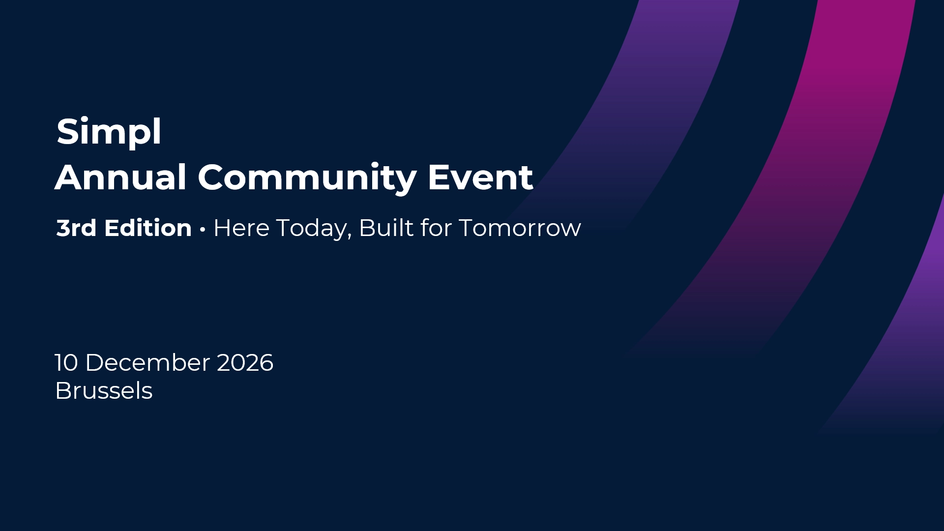 Simpl Annual Community Event 2026 | Here Today, Built for Tomorrow