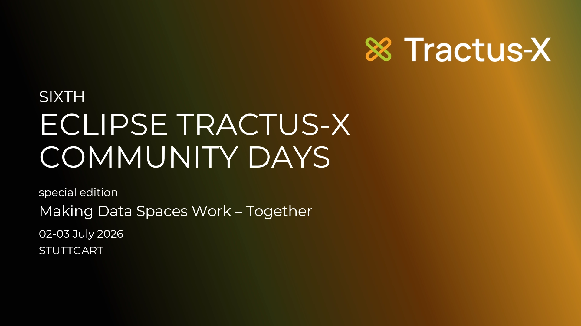 Stuttgart Eclipse Tractus-X Community Days Visual