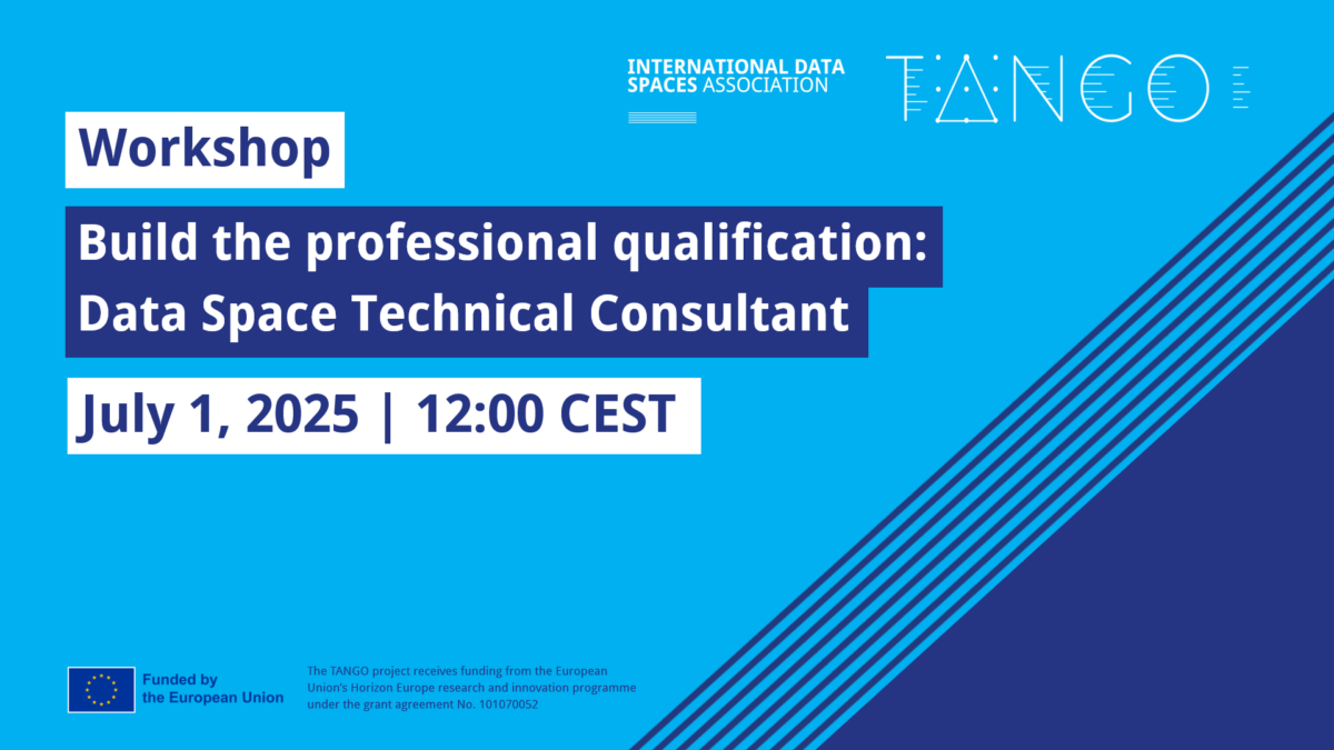 Workshop | Build the professional qualification: Data Space Technical Consultant