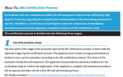 Insight: “The 3 stages of the IDS certification process”