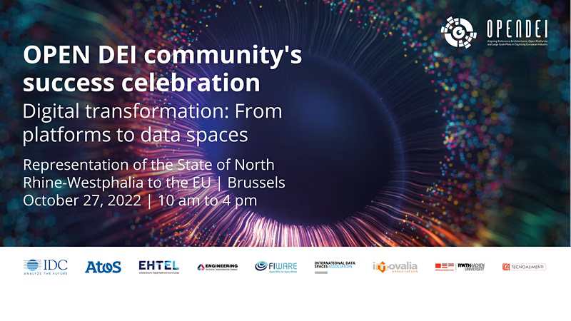 OPEN DEI community's success celebration | Digital transformation: From platforms to data spaces