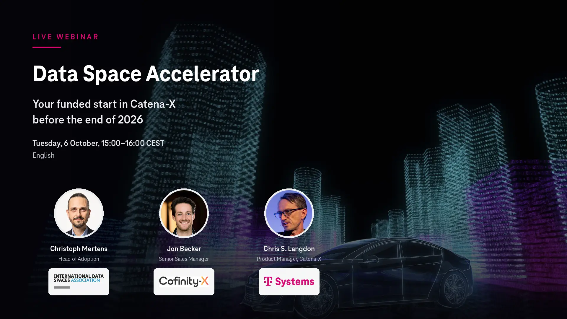 Data Space Accelerator webinar | Your funded start in Catena-X before the end of 2026